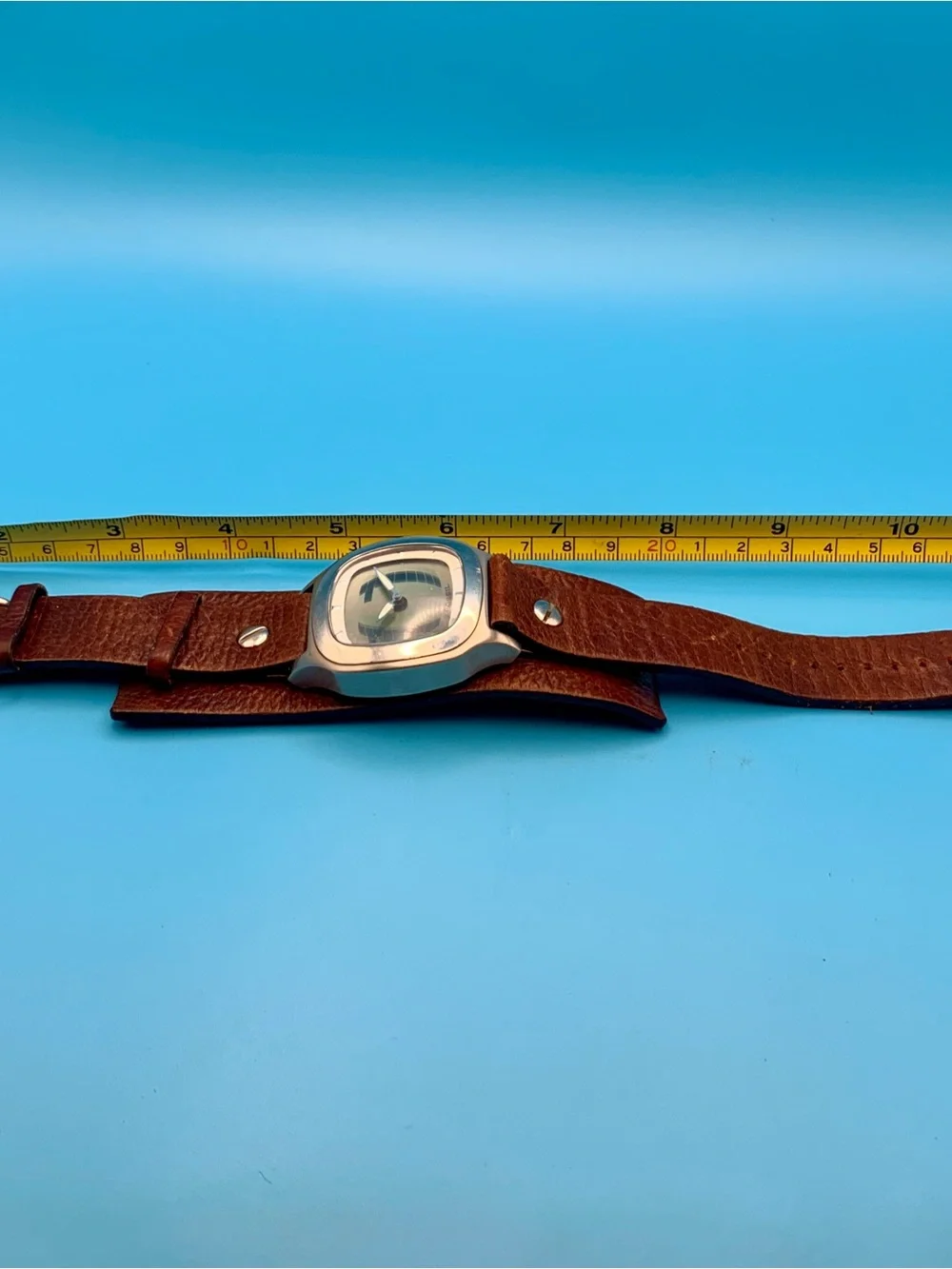 FOSSIL BIG TIC JR-8163 Men’s Vintage Ana-Dig Wristwatch Bund Band Works New Batt